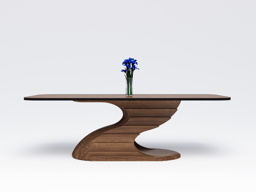 Shines dining table - walnut