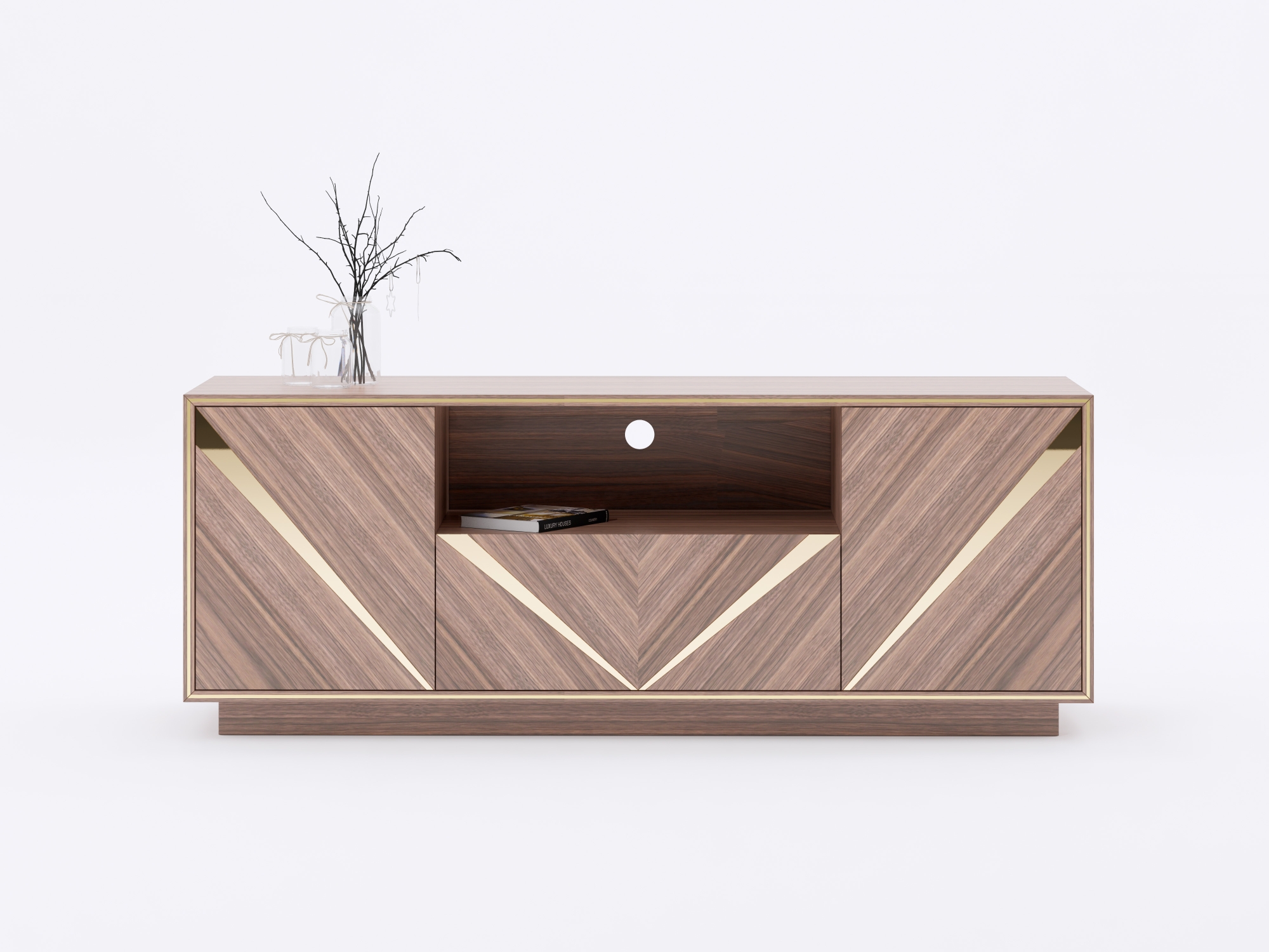 Haza TV Unit Walnut 