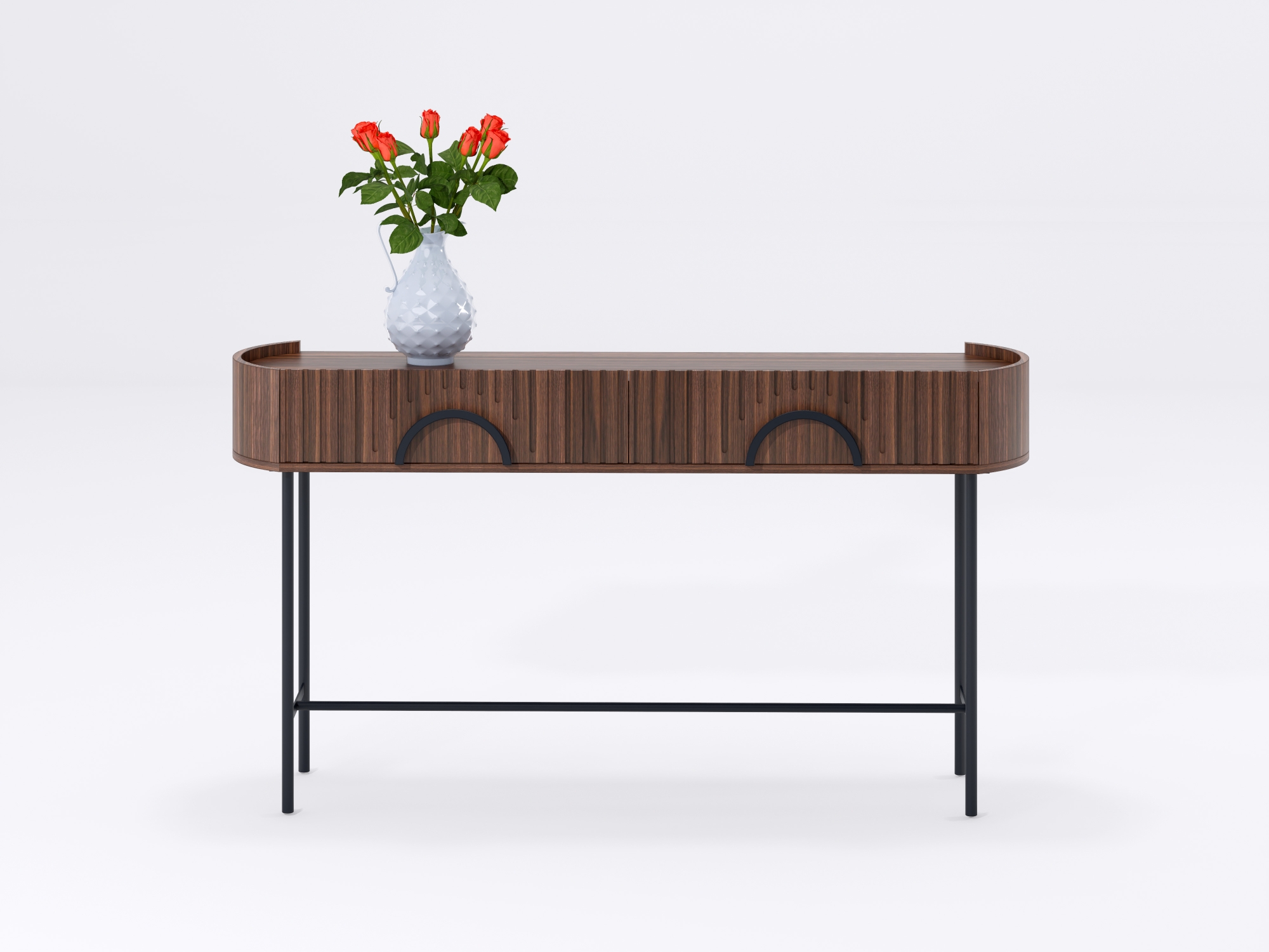 Polu Console Table  walnut