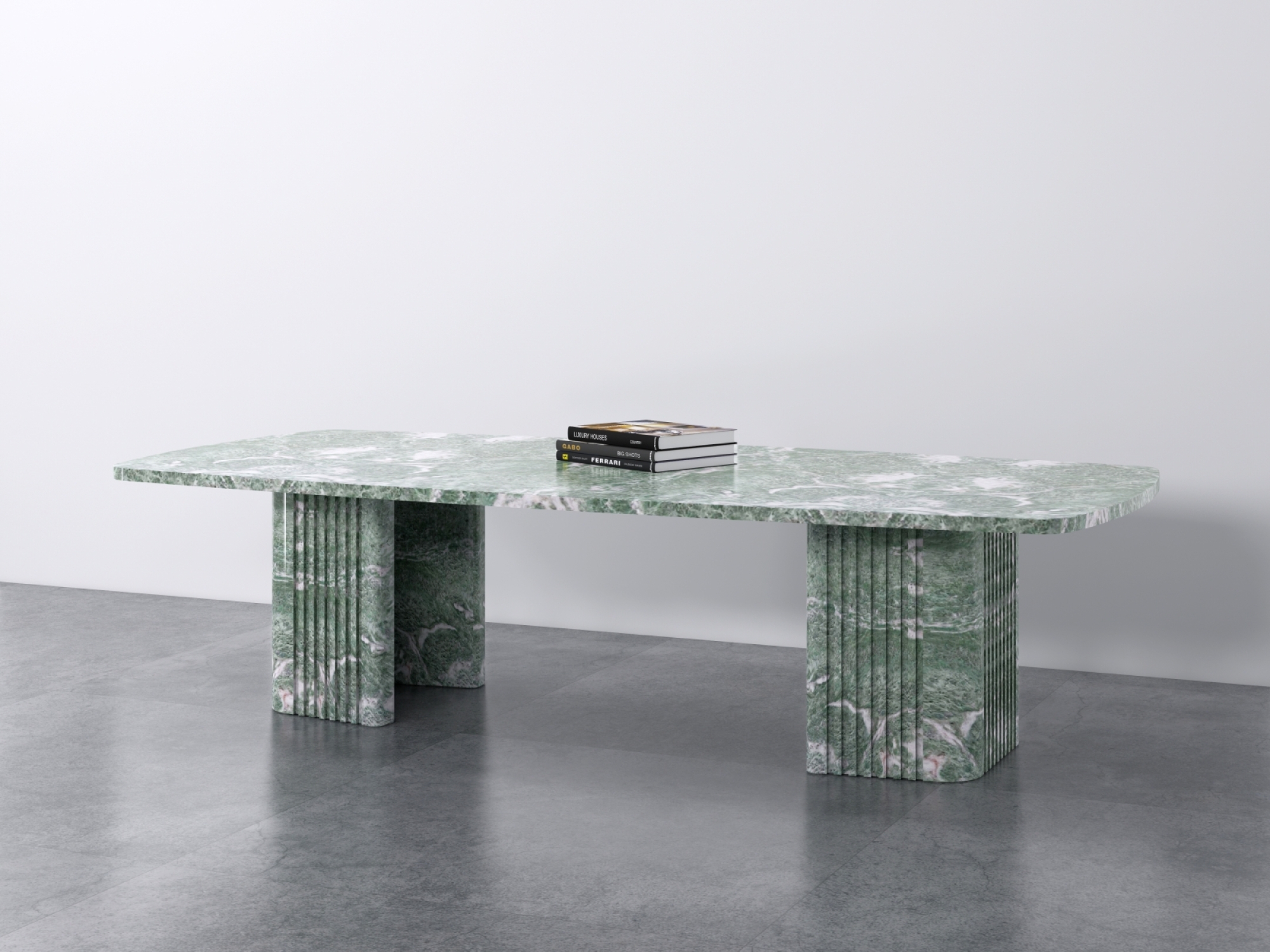 Wallies Coffee Table Green Marble