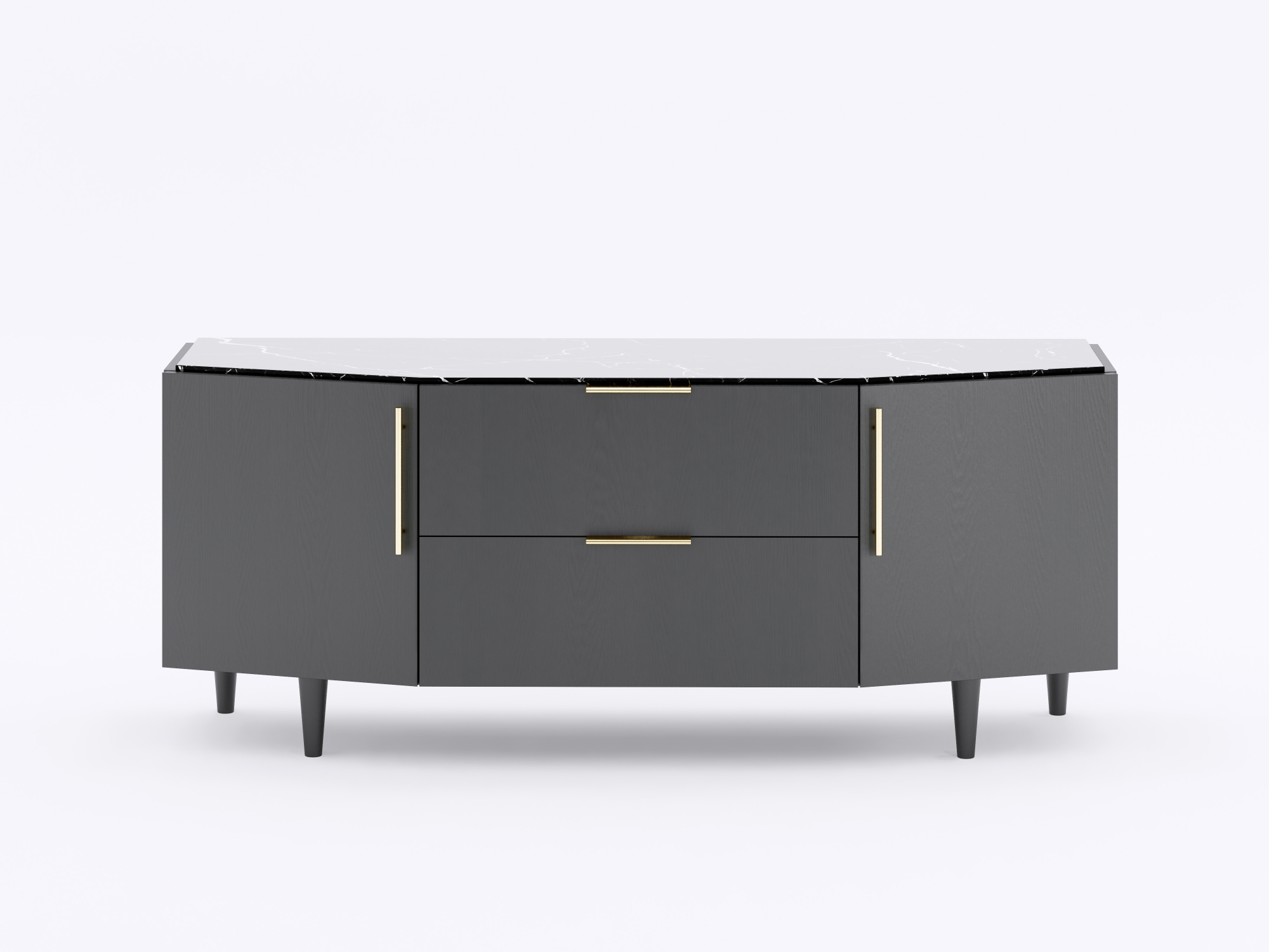 Biques TV Stand  Black 