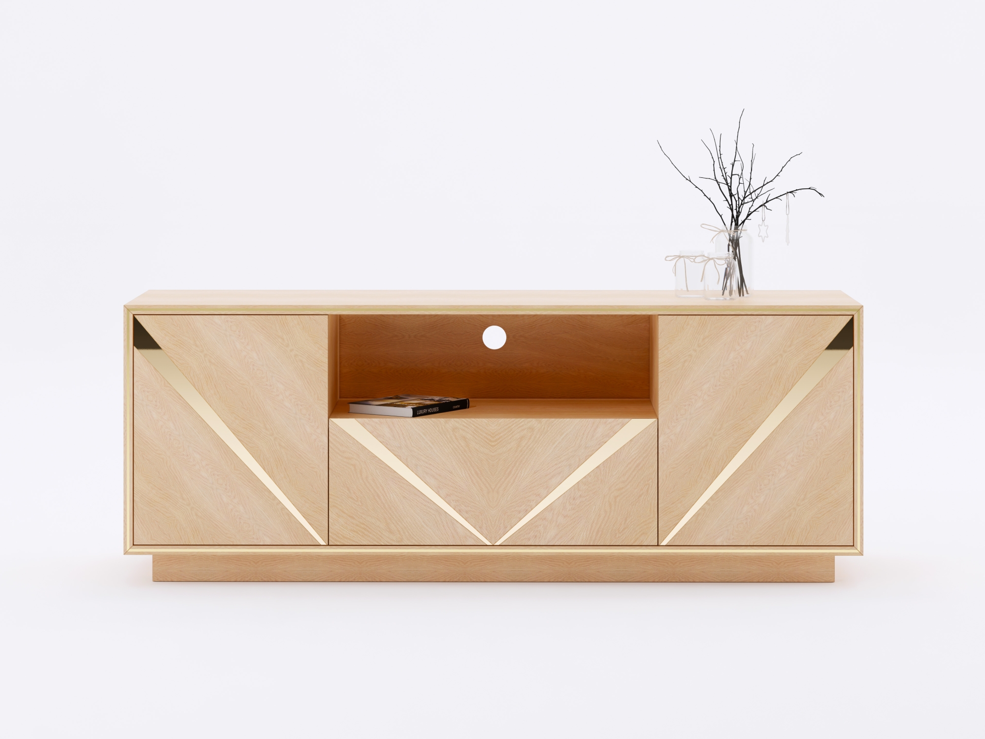 Haza  TV Unit Oak