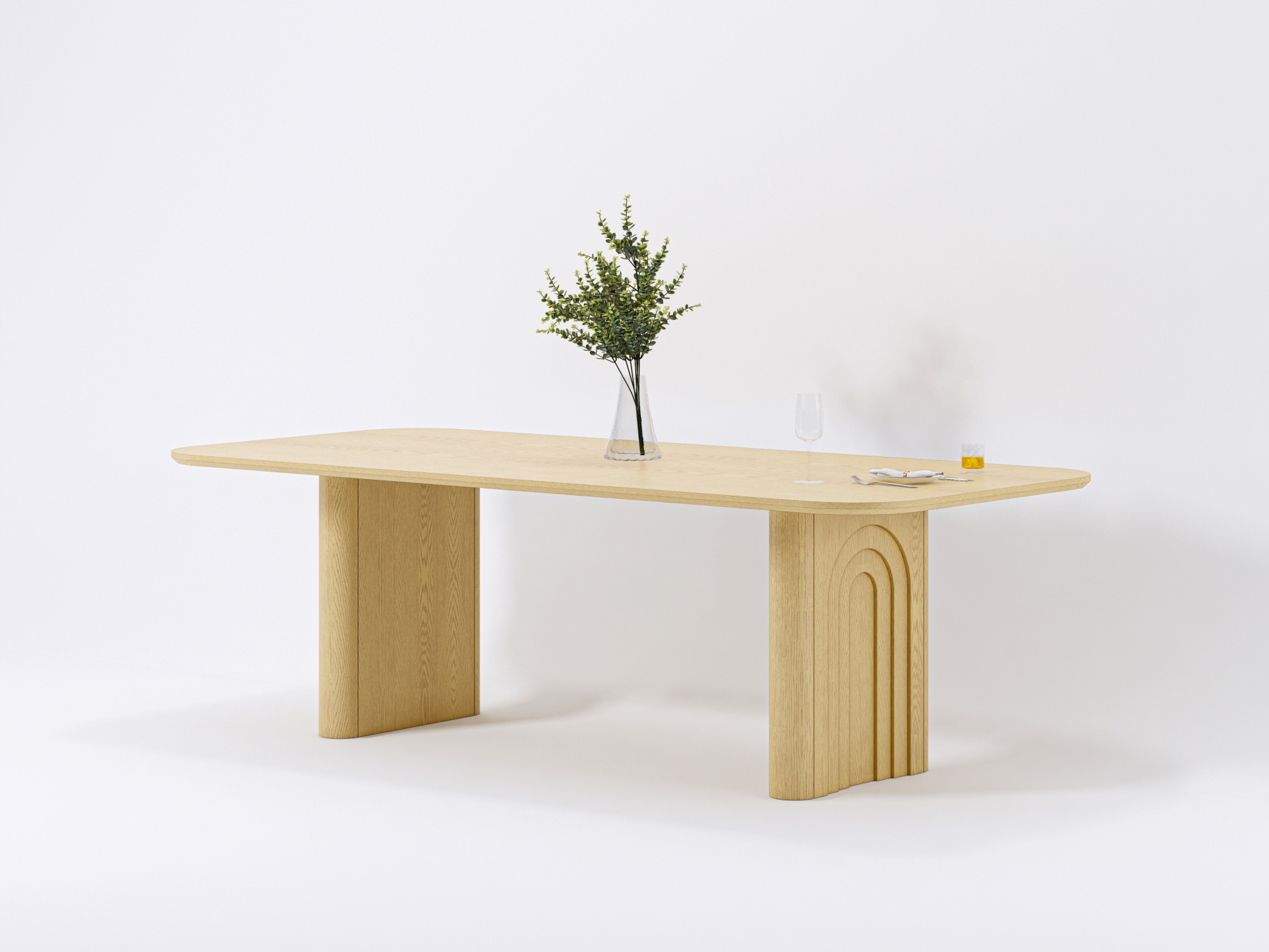 Patriot Dining Table Natural Oak 