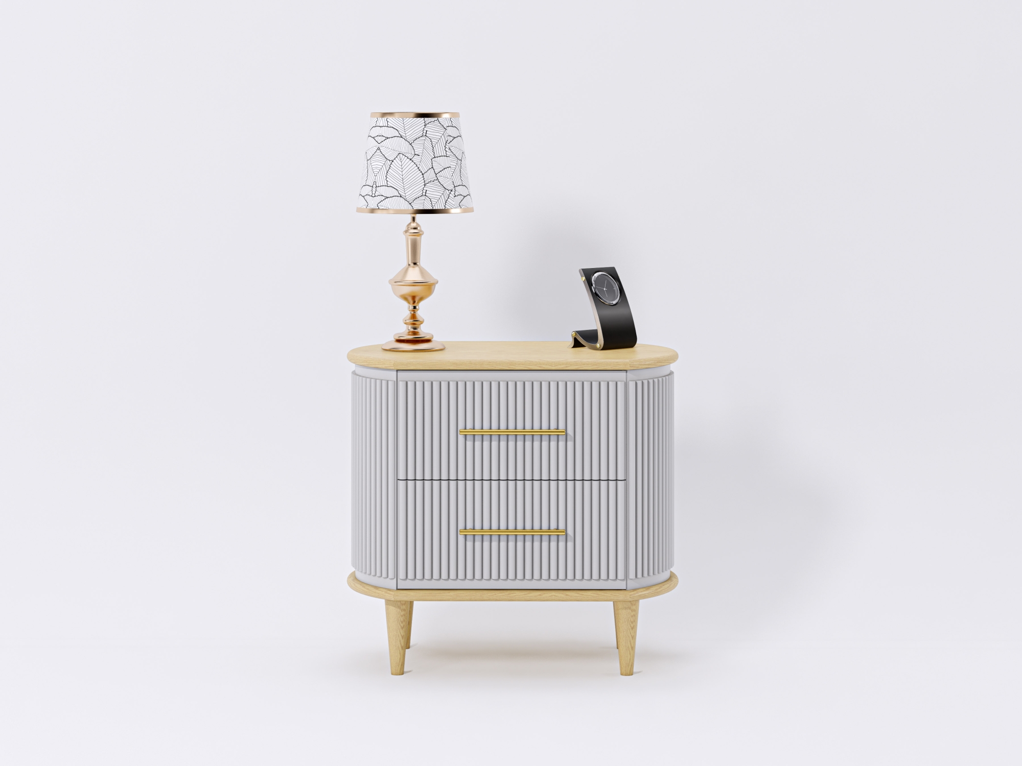 Pelops Nighstand Ivory Oak