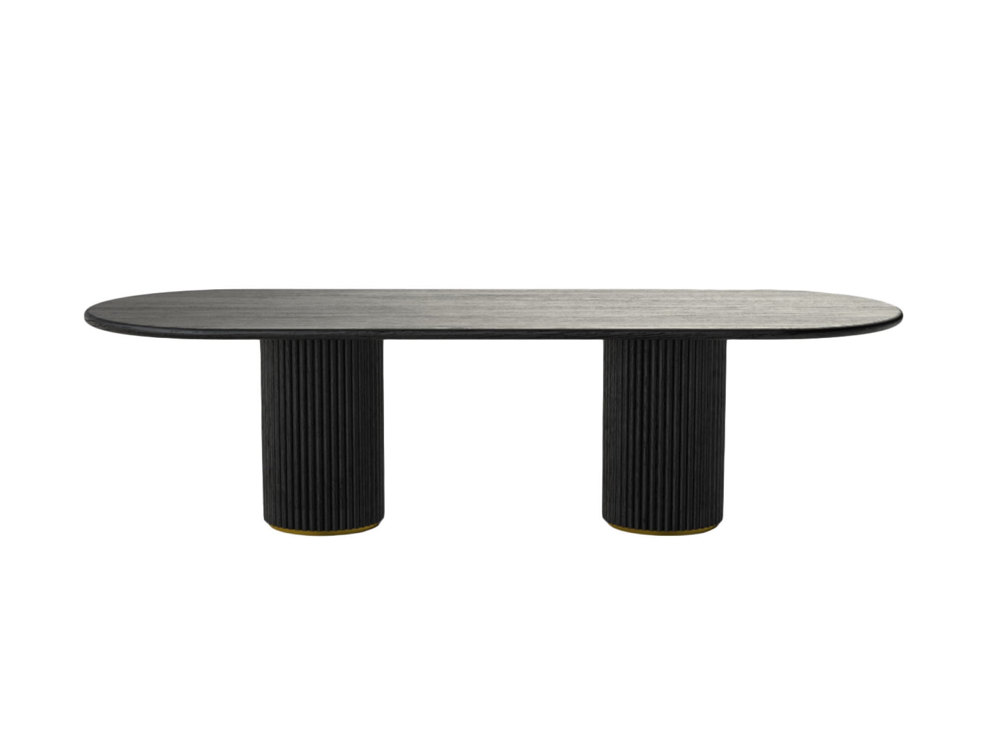 Timikic  Oval Dining Black Oak 