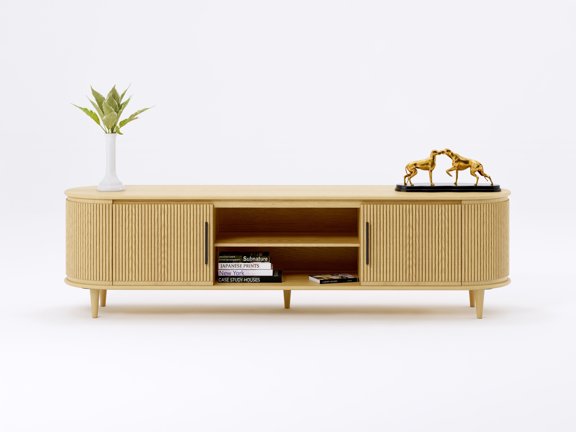 Pelops Large TV unit 2.2 Natural Oak 