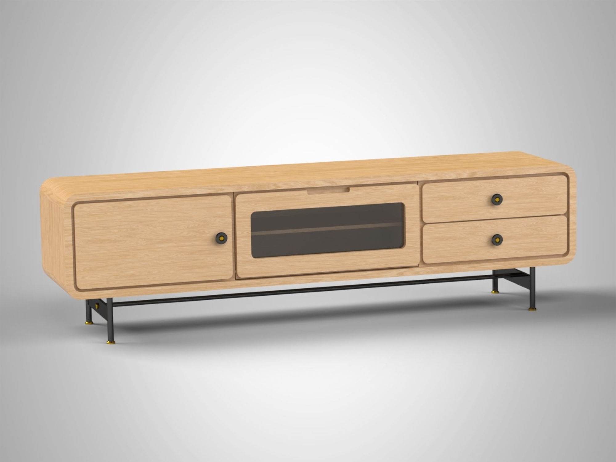 Mila TV Large TV Unit Natural  